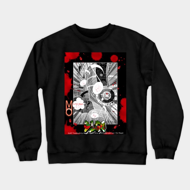 SLGZ001print, tm by Fari Raqub Crewneck Sweatshirt by RaqubBey